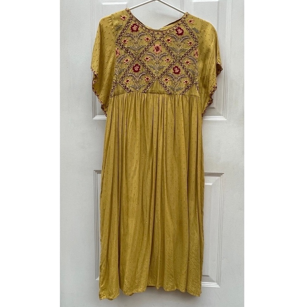 Bohemian embroidered dress